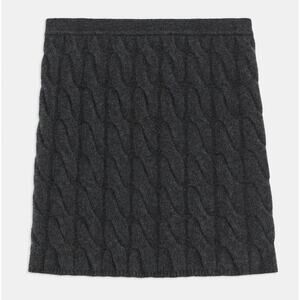 Theory Gray Cable Knit Mini Skirt